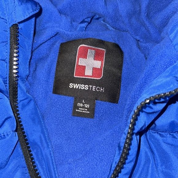 Swiss Tech Kid Boy Royal Blue Puffer Jacket - Picture 3 of 8